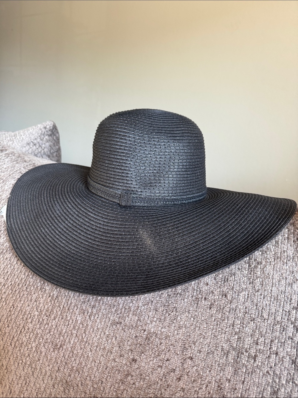 Shade & Shore Black Wide-Brim Sun Hat